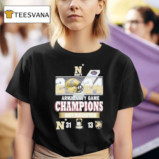 2024 Army-navy Game Champions Navy Midshipmen 31-13 Shirt