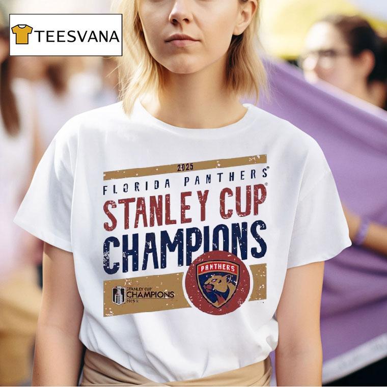 Florida Panthers Stanley Cup Champions 2025 Logo Vintage Shirt