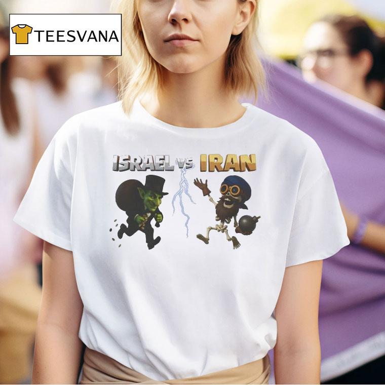 Israel Vs Iran Clash Of Clans Goblin Bomber Shirt