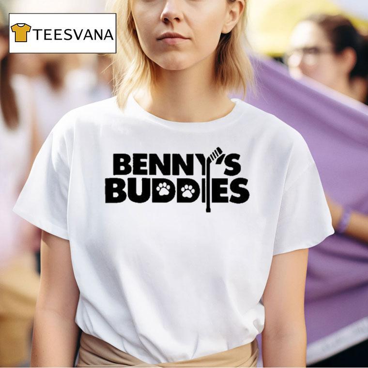 Sam Bennett Wearing Benny's Buddies Shirt