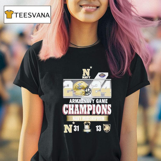 2024 Army-navy Game Champions Navy Midshipmen 31-13 Shirt