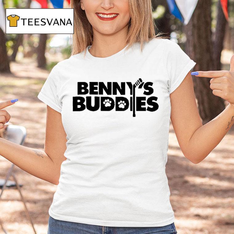 Sam Bennett Wearing Benny's Buddies Shirt