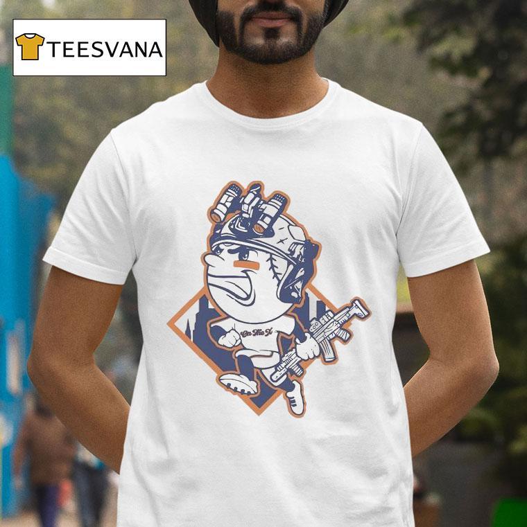 New York Mets Mr Met On The X Mascot Shirt
