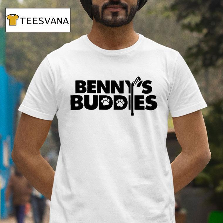 Sam Bennett Wearing Benny's Buddies Shirt